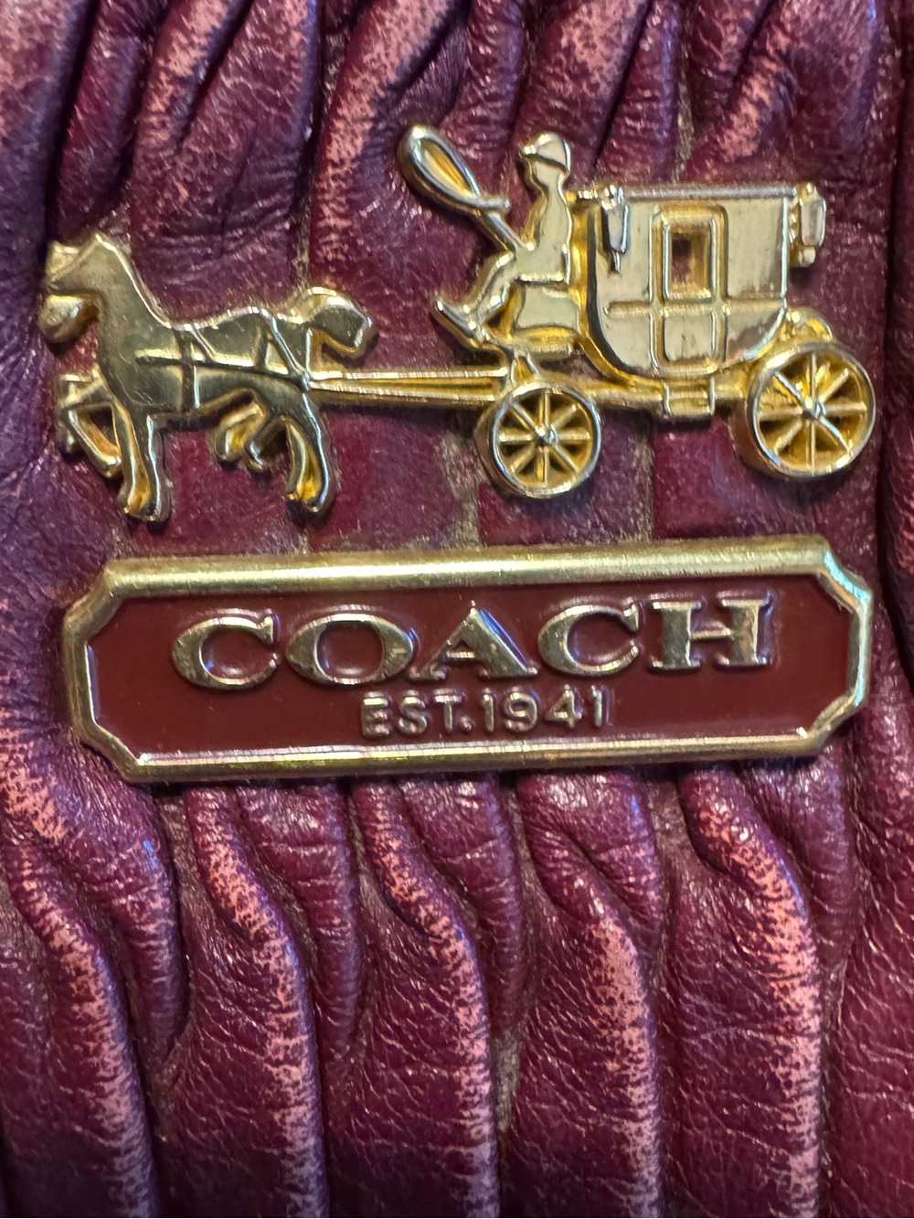 Ashley Y2K Vintage,gold bar tag,original charm,beautiful brass engraved hardware - Picture 15 of 17